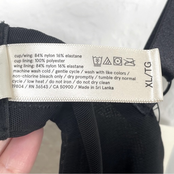 True & Co Freewire Lightly Lined Underwire Bra - Black - XL - Picture 7 of 11